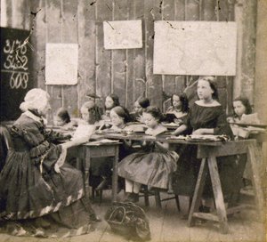 Hodina matematiky, cca 1890 (foto) od Frederick (attr. to) Barnard
