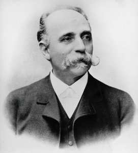 Portrét Bartolomea Emilio Camillo Golgi (1843-1926), italský vědec a lékař, nositel Nobelovy ceny za lékařství v roce 1906, fotografie