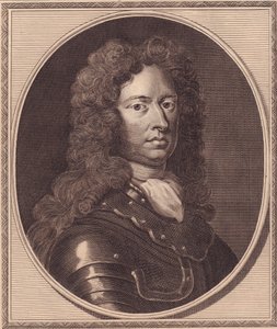 Portrét anglického vojáka Thomase Tollemache (asi 1651-1694), mědirytina Johna Goldara (1729-1795) z malby G Knellera od William Walcutt