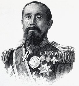 Portrét Ito Hirobumi (1841-1909), japonský politik