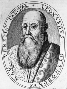 Portrét Leonarda Ottoboniho (16.-17. století), velkého kancléře Benátek, rytina od William Walcutt