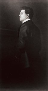 Portrét Pietra Mascagniho, hudebníka od Henry Charles Fehr