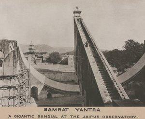 Samrat Yantra na observatoři Jaipur v Indii od Frederick (attr. to) Barnard