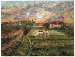 Ovčí stádo, asi 1910 od . .