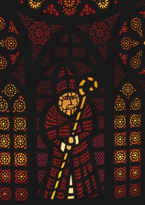 St Nicholas, vitráže v kostele Kusnacht, Kanton Zurich, Švýcarsko od William Walcutt