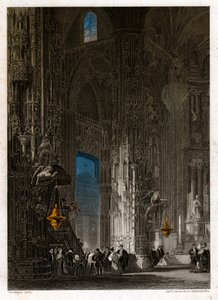 Katedrála svatého Spasitele v Jerez de la Frontera (Xeres). cca 1840 (rytina) od . .