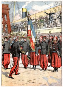 Třetí pluk Zouaves v Marseille od . .