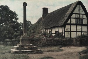 "The Village Cross, Ashton-Under-Hill, Gloucestershire" od Frederick (attr. to) Barnard