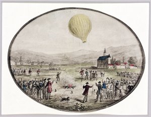 První veřejný výstup balónem, 5. června 1783 od Frederick (attr. to) Barnard