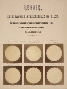 Slunce, fotografováno Dallmeyerovým heliografem, Vilnius, Litva od Frederick (attr. to) Barnard