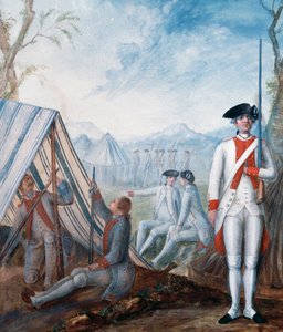 Uniformy francouzské pěchoty během americké revoluční války, kvaš Nicolas Hoffmann, USA od William Walcutt