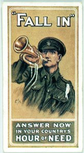 Spojené království : Cigaretové karty - WW1 Recruiting od Ferdinand Georg Waldmuller
