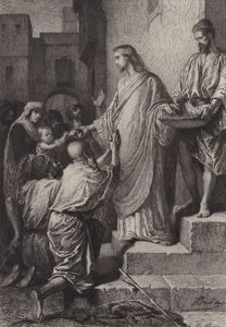 Almužna od after Albert Robida