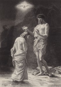 Křest Kristův od after Albert Robida