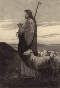 Dobrý pastýř od after Albert Robida