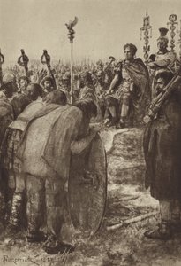 Císař obdrží Submission of Barbar Chiefs