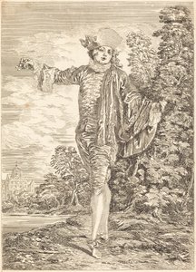 Lhostejný (The Indifferent) od after Antoine Watteau
