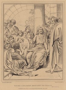 Malé děti přivedené ke Kristu, Marku od after Benjamin West