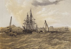 Edinburgh z Frith of Forth (chromolitho)