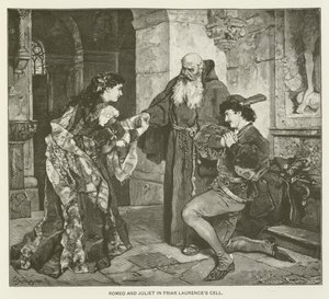 Romeo a Julie v cele mnicha Laurence od after Carl Ludwig Friedrich Becker