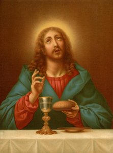 Kristus žehná chlebu a vínu od after Carlo Dolci