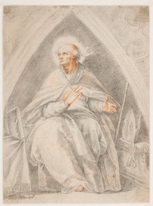 St Gregory seděl od after Cavalier d
