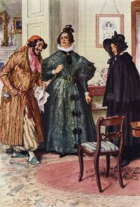 Ilustrace pro Nicholase Nicklebyho od after Charles Edmund Brock