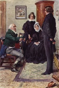 Ilustrace pro Nicholase Nicklebyho od after Charles Edmund Brock