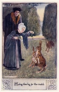 Nutí je prosit o úponky révy od after Charles Edmund Brock