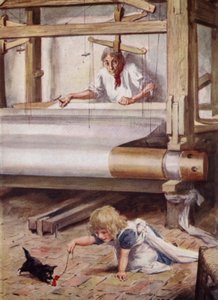 Silas Marner u svého stavu od after Charles Edmund Brock