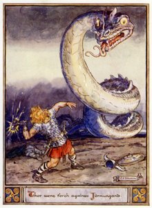 Thor vyrazil proti Jormungandovi