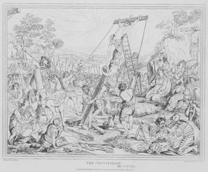 Ukřižování, Matěji od after Charles Le Brun