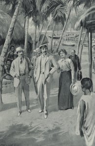 Robert Louis Stevenson a jeho přátelé přijíždějí na Samou