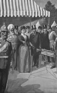Princezna z Walesu vypálila první ránu na Bisley, 12. července 1890