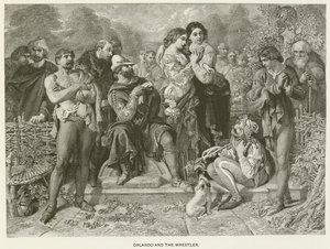 Orlando a zápasník od after Daniel Maclise