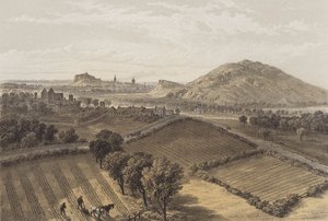 Edinburgh z blízkosti hradu Craigmillar (chromolitho)