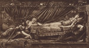 Šípková Růženka od after Edward Coley Burne Jones
