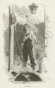 Gavroche od after Emile Antoine Bayard
