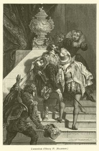 Lassassinat Jindřicha IV., Malherbe od after Emile Antoine Bayard