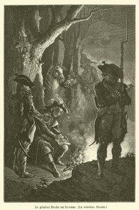 Le general Hoche au bivouac, Le general Hoche od after Emile Antoine Bayard
