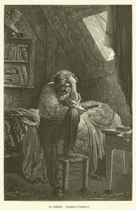 Le suicide, Armand Carrel od after Emile Antoine Bayard