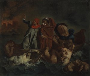 Danteho kůra od after Eugène Delacroix