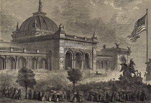Zahájení výstavy ke stoletému výročí, 10. května 1876