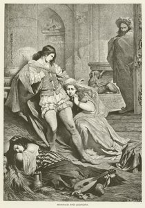 Manrico a Leonora od after Ferdinand Keller