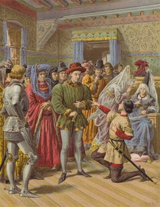 Jeanne DArc v Chinon (chromolitho)