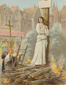 Torment of Jeanne DArc (chromolitho)