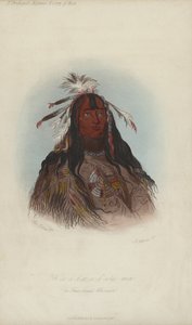H?co-a-h?co-a-h?cotes-min, A Flat Head Warrior (akvatinta)