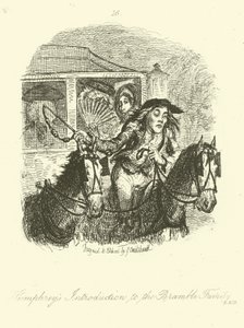Ilustrace pro Humphry Clinker od Tobiase Smolletta od after George Cruikshank