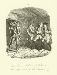 Ilustrace pro Launcelot Greaves od Tobiase Smolletta od after George Cruikshank