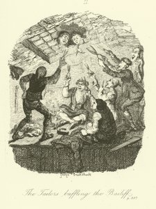 Ilustrace k filmu Peregrine Pickle od Tobiase Smolletta od after George Cruikshank